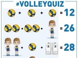 Soluzione gioco matematico Volley Quiz pallone giocatore