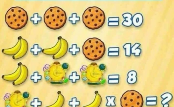 Soluzione gioco matematico con biscotti banane e sveglie